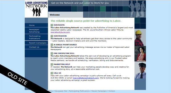 labor ad network old site