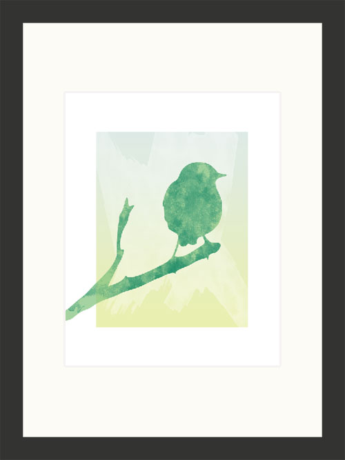 graphic design bird print