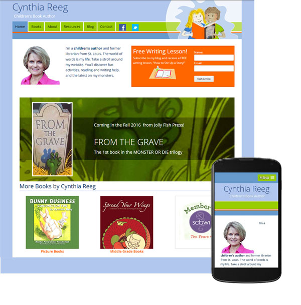 book-author-mobile-website